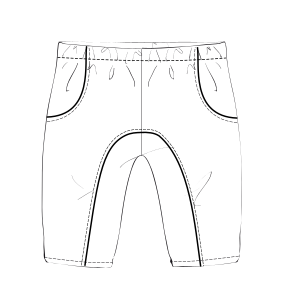 Moldes de confeccion para BEBES Pantalones Pantalon Polar 00127